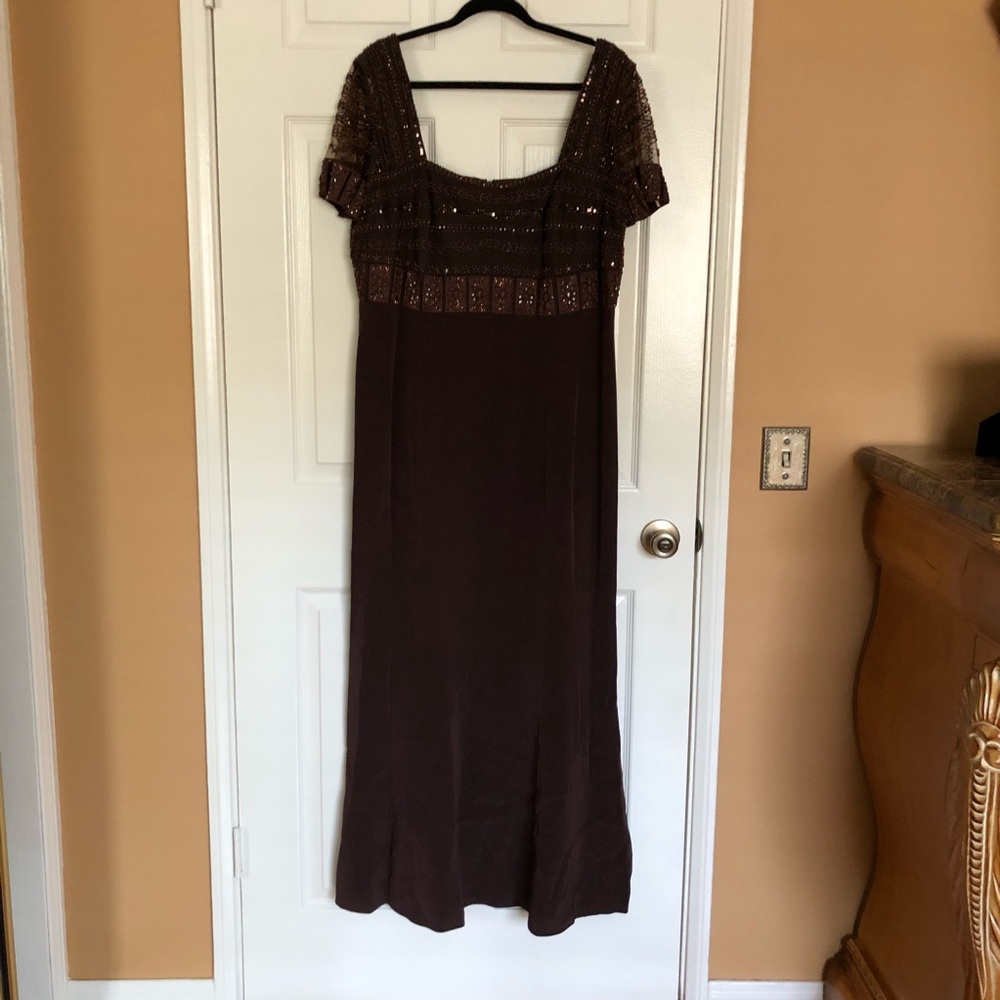 BEADED FLOOR LENGTH GOWN